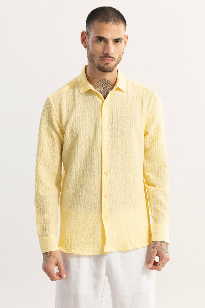 Mash Wrinkle Yellow Shirt