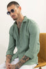 Mash Wrinkle Light Green Shirt