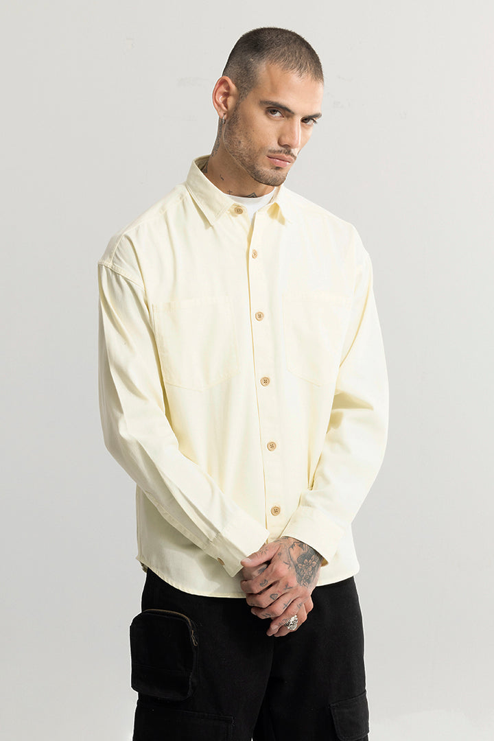 Chizel Pocket Yellow Overshirt