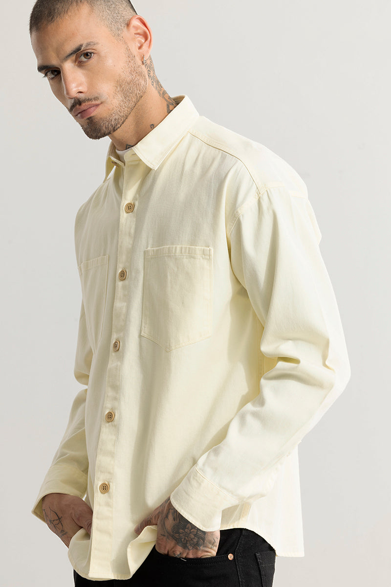 Chizel Pocket Yellow Overshirt