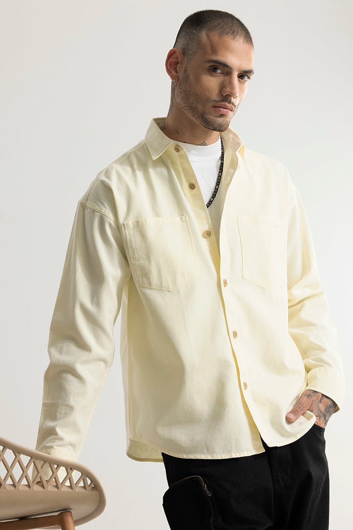 Chizel Pocket Yellow Overshirt