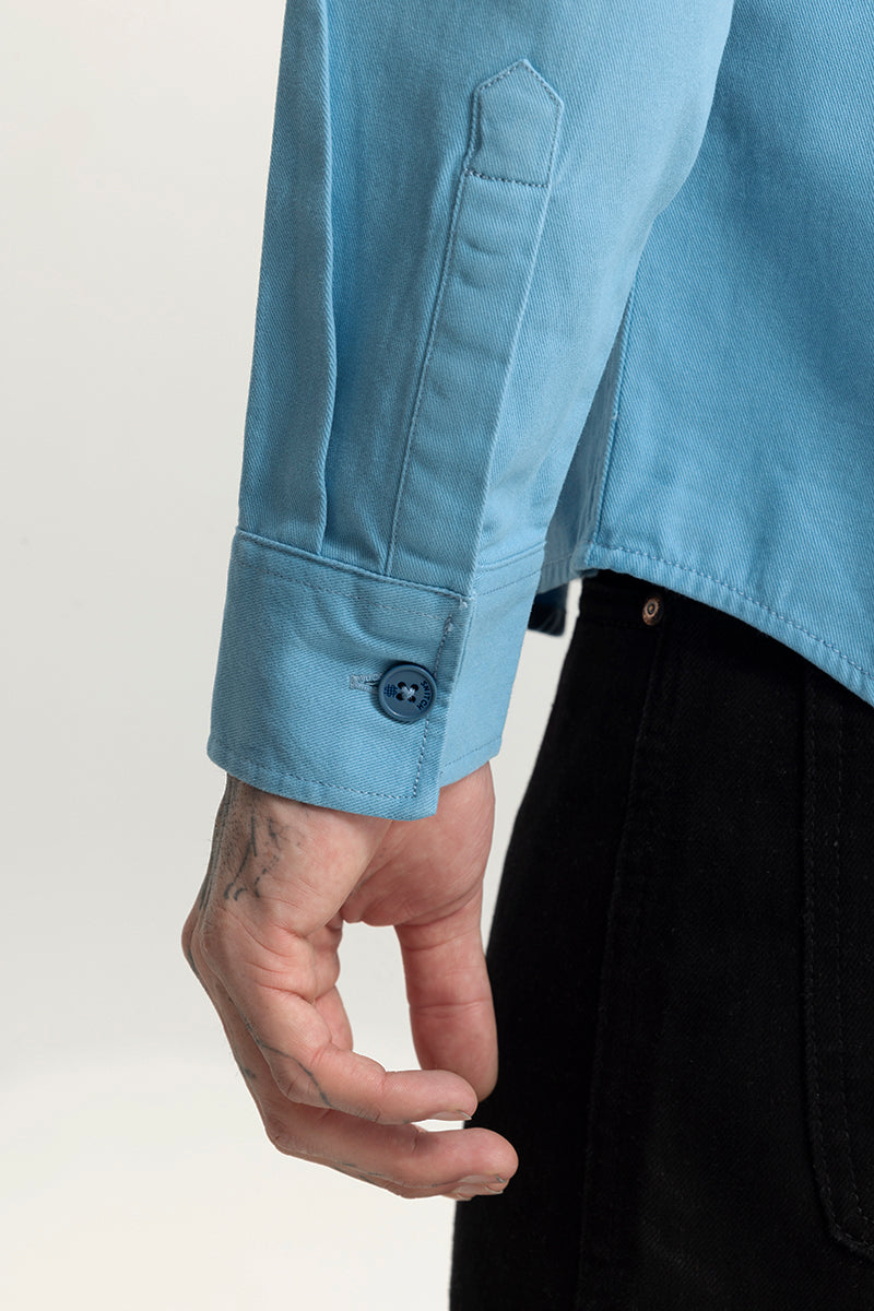 Chizel Pocket Blue Overshirt