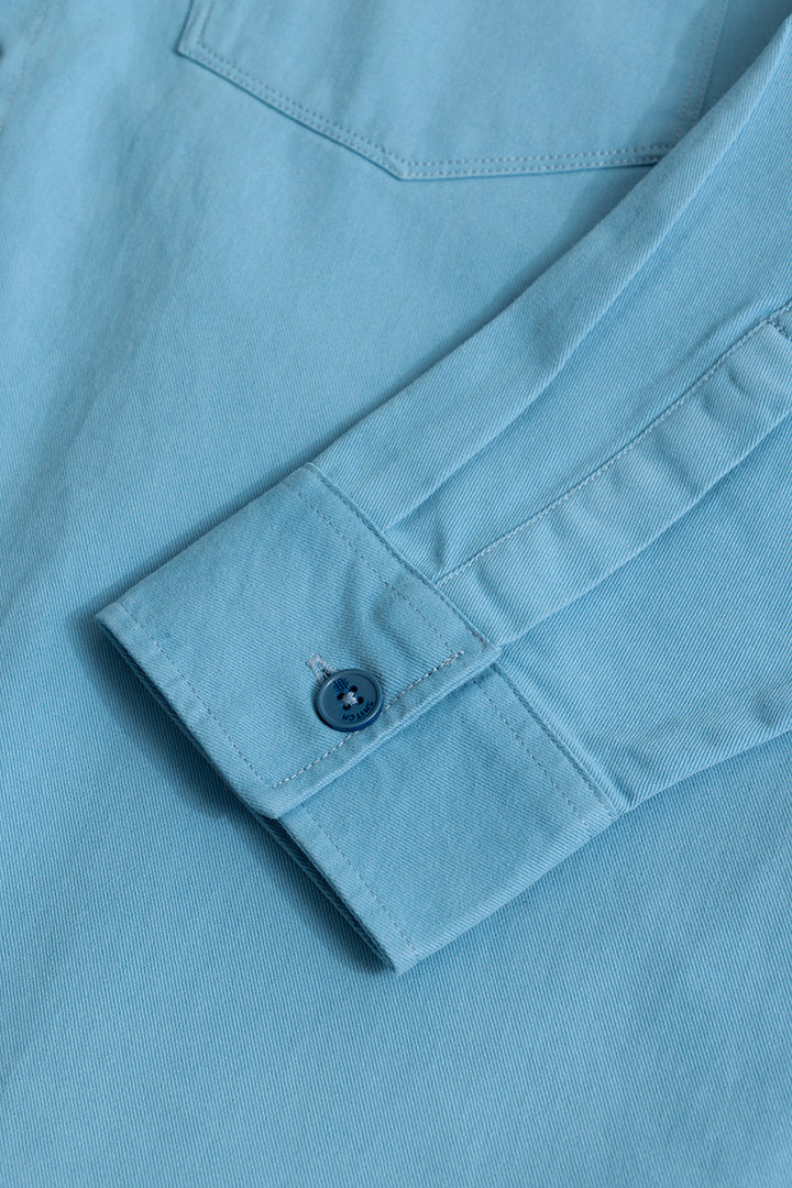 Chizel Pocket Blue Overshirt