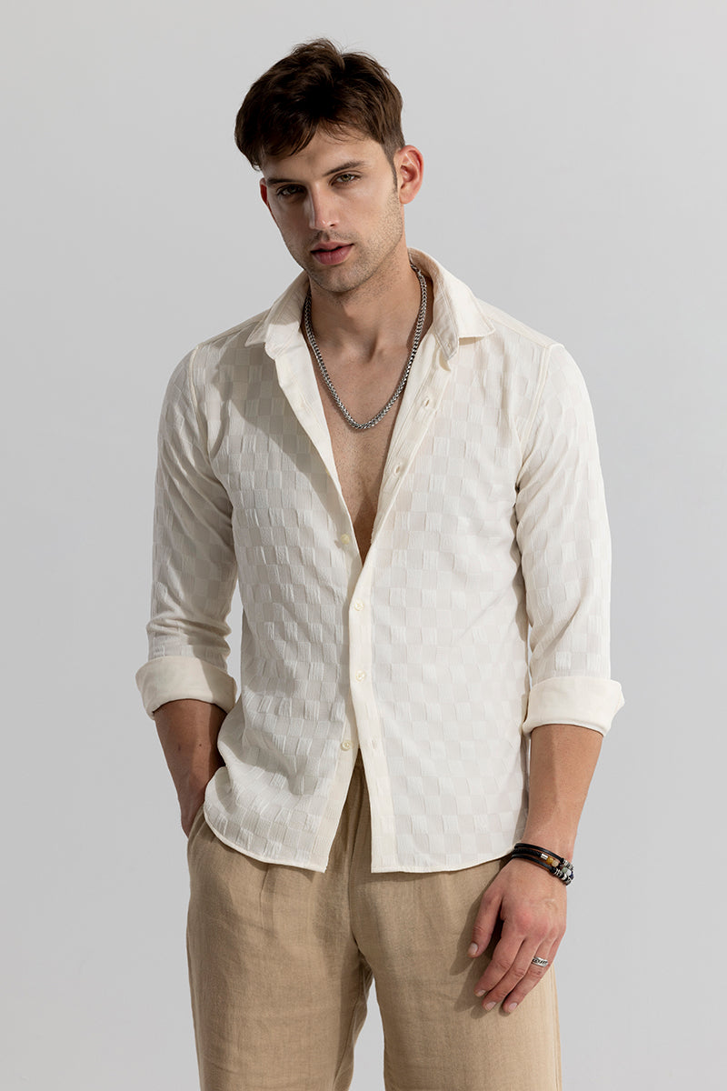 Gauze Cream Shirt