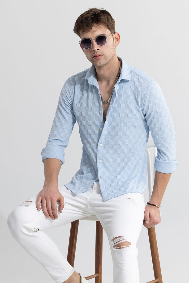 Gauze Sky Blue Shirt