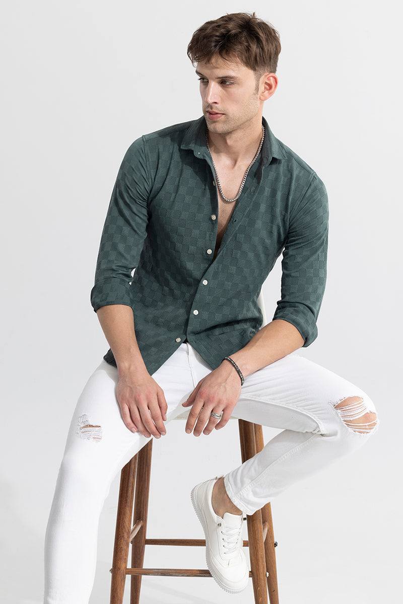 Gauze Forest Green Shirt