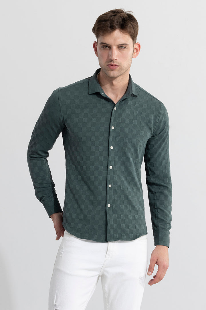 Gauze Forest Green Shirt