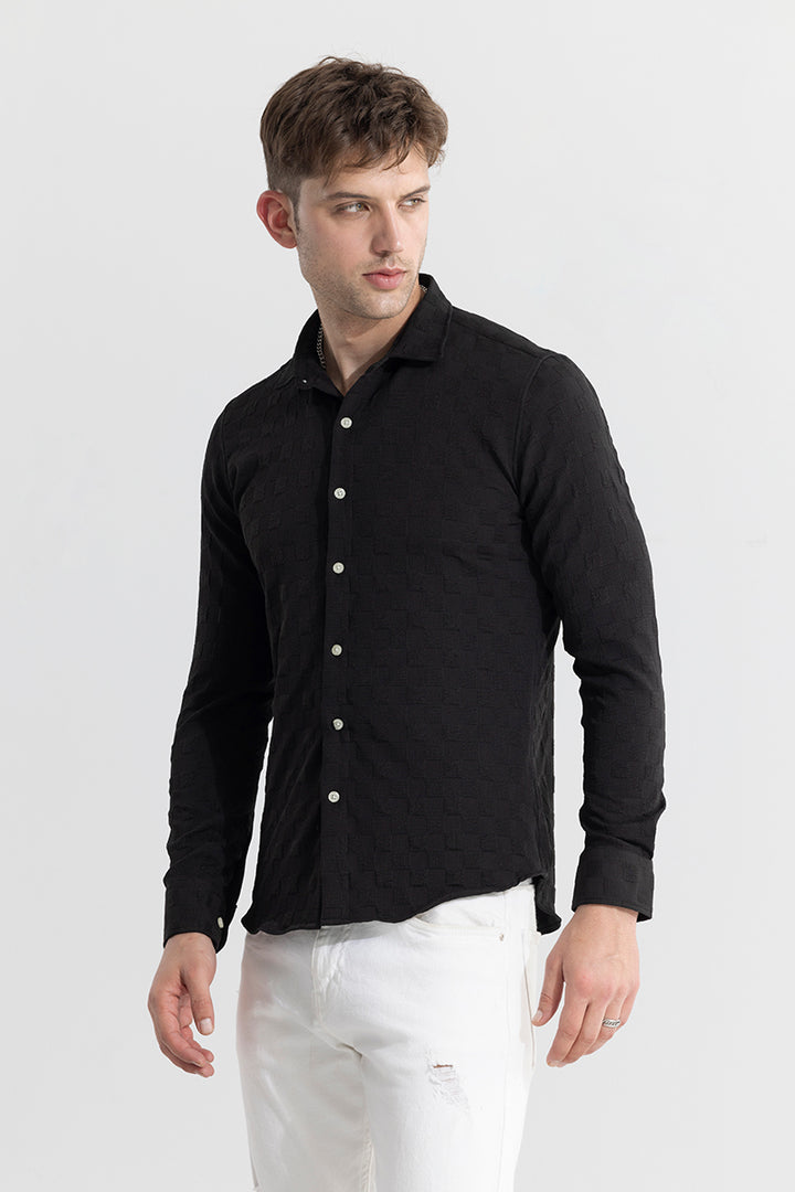 Gauze Black Shirt