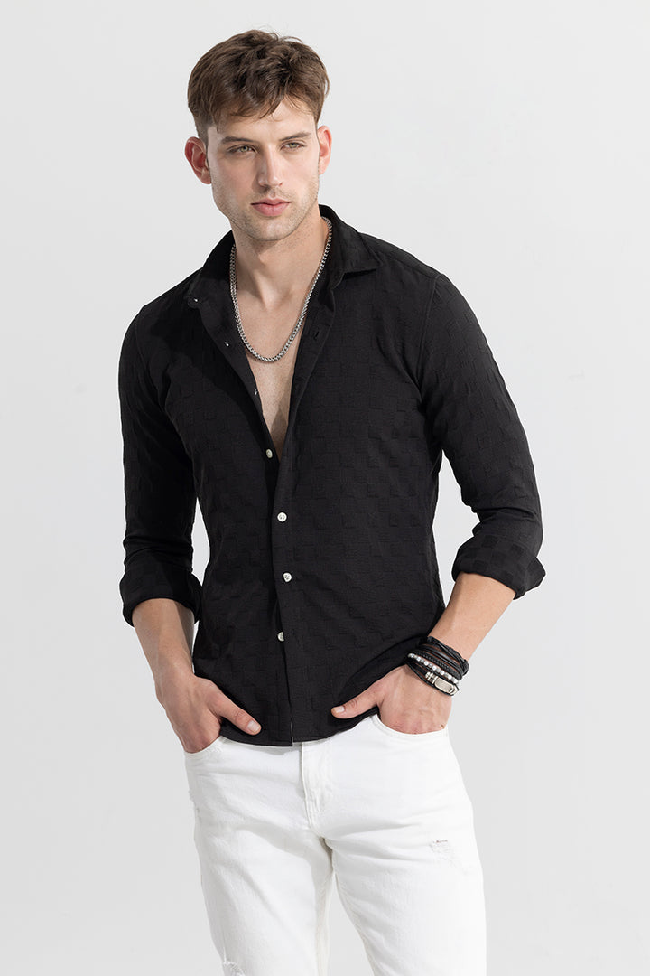 Gauze Black Shirt