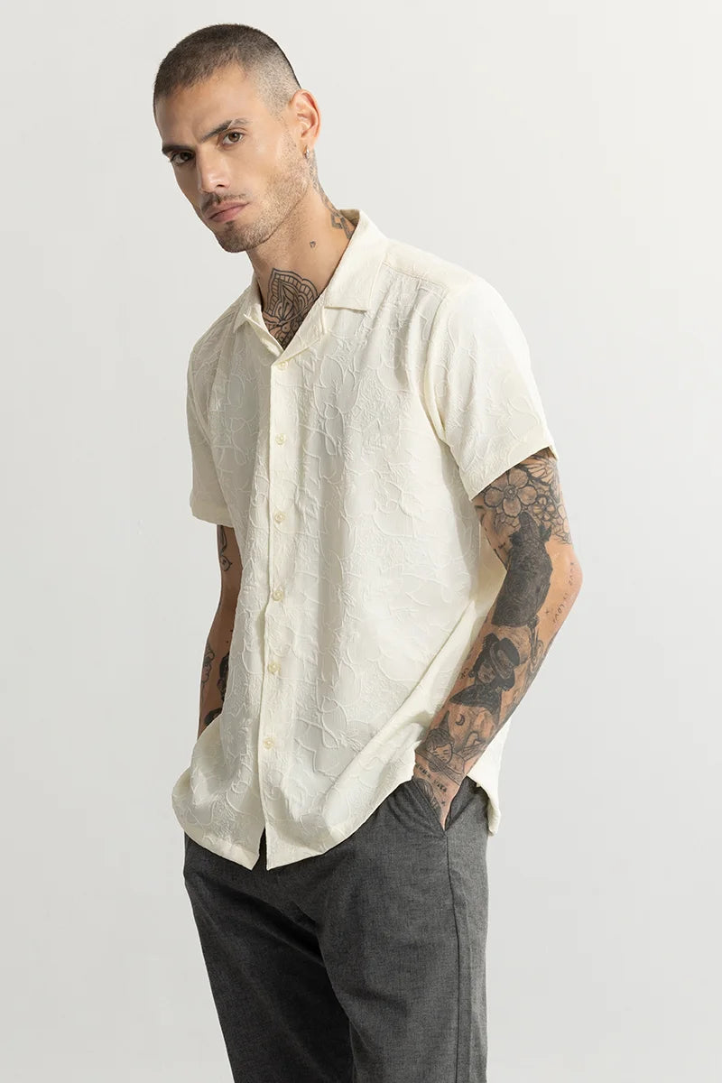 Birch Textured Cream Shirt