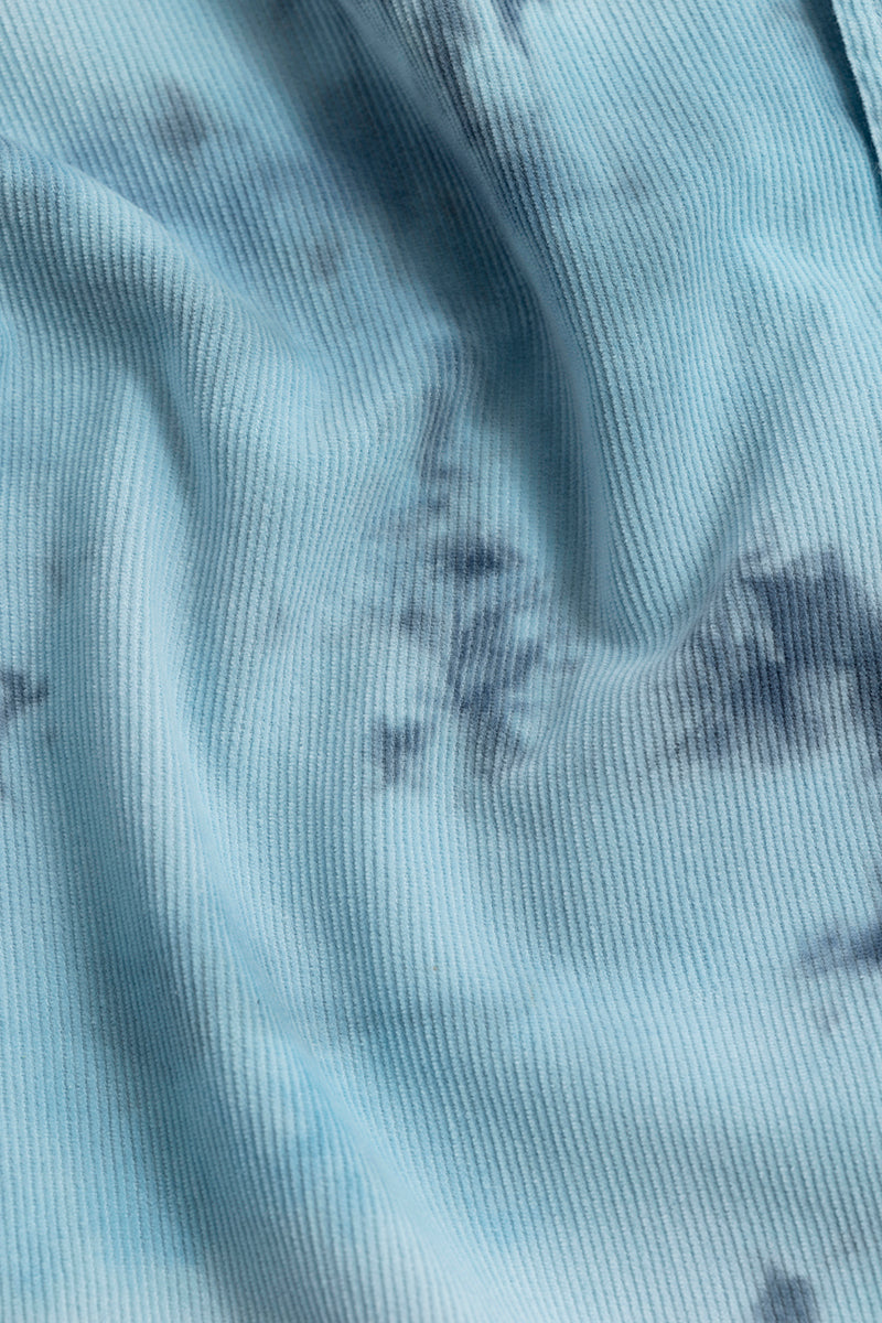 Salvo Tie Dye Light Blue Corduroy Shirt