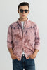 Salvo Tie Dye Purple Corduroy Shirt