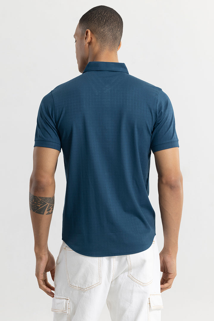 Mini Self Square Blue Shirt