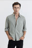 Iyocell Stripe Ash Grey Shirt