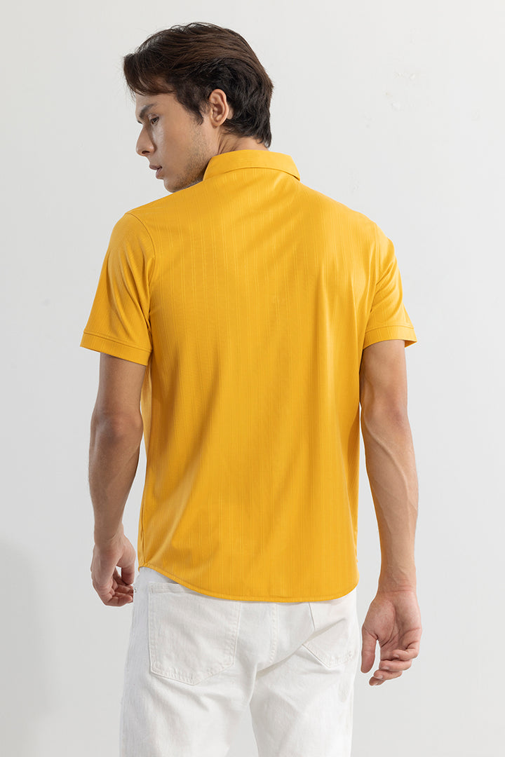 Tencil Stripe Yellow Shirt