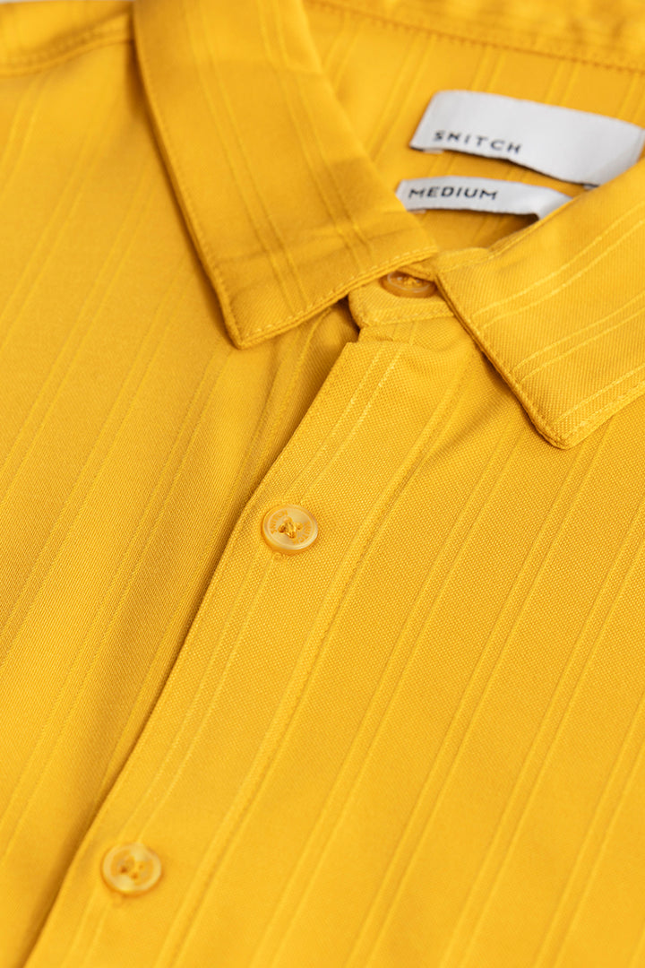 Tencil Stripe Yellow Shirt