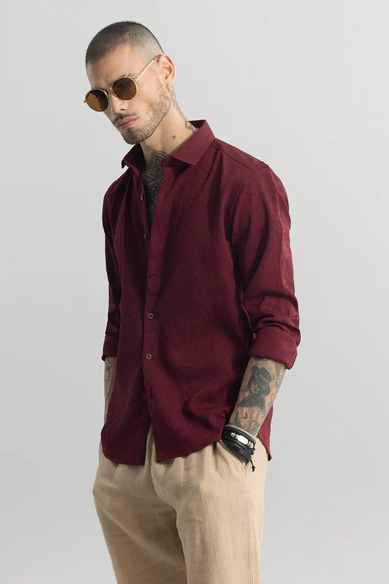 Scalptic Maroon Shirt