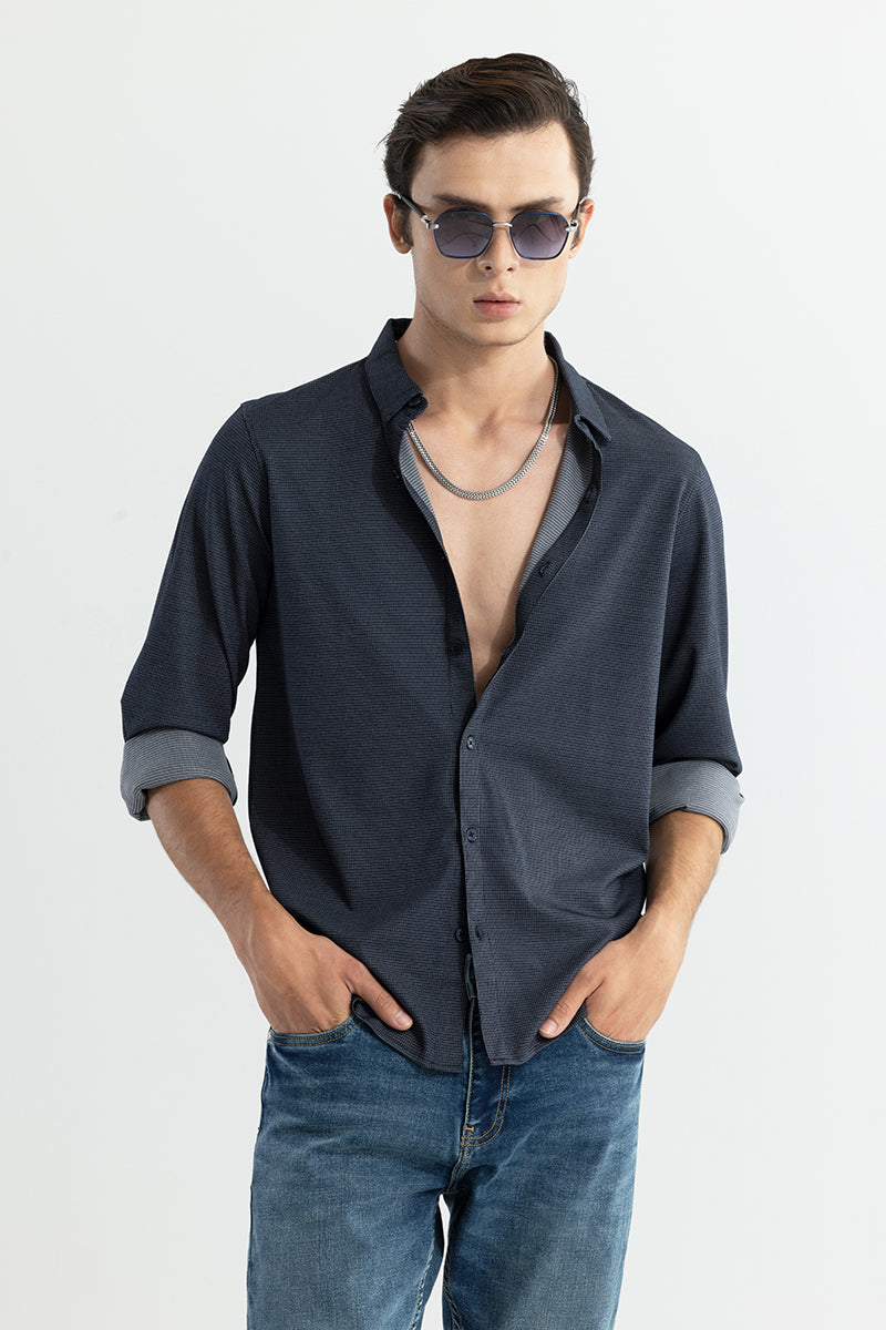 Buy Men's Moxic Navy Shirt Online | SNITCH