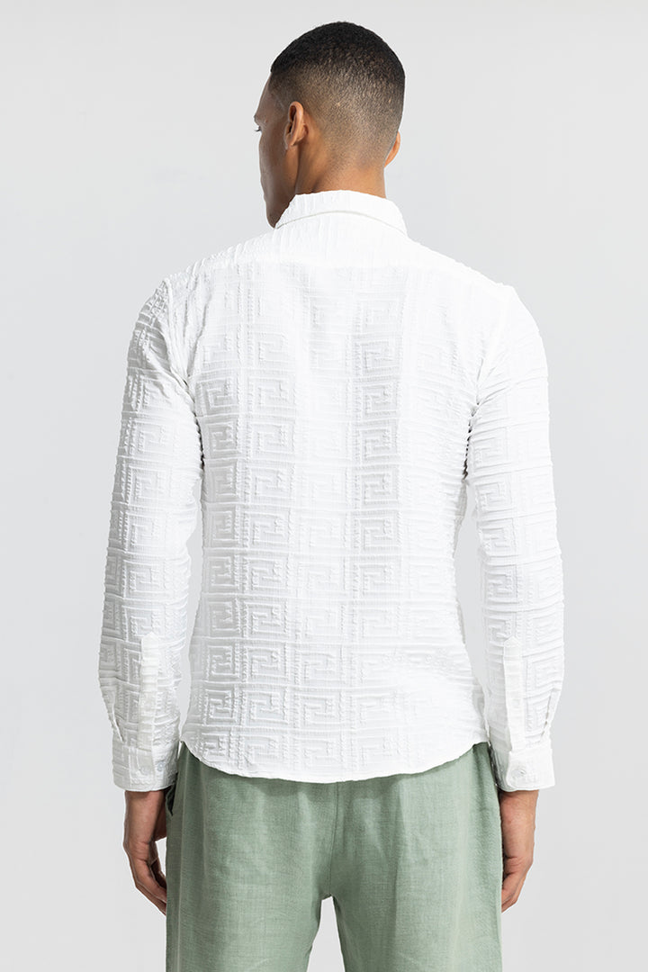 Maze Crush Square White Shirt