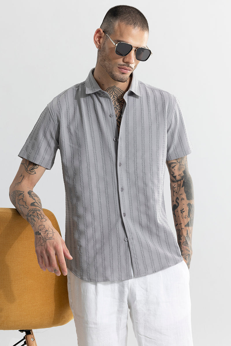 Buy Men's Caliph Grey Shirt Online | SNITCH