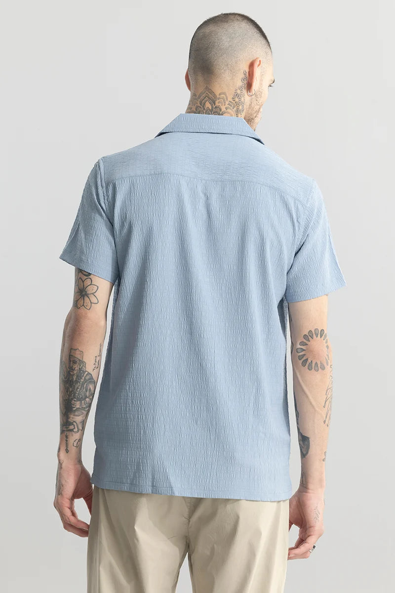 Carno Textured Blue Shirt