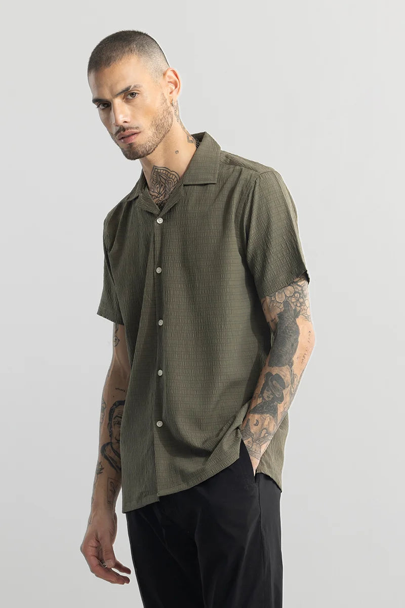 Carno Textured Olive Shirt