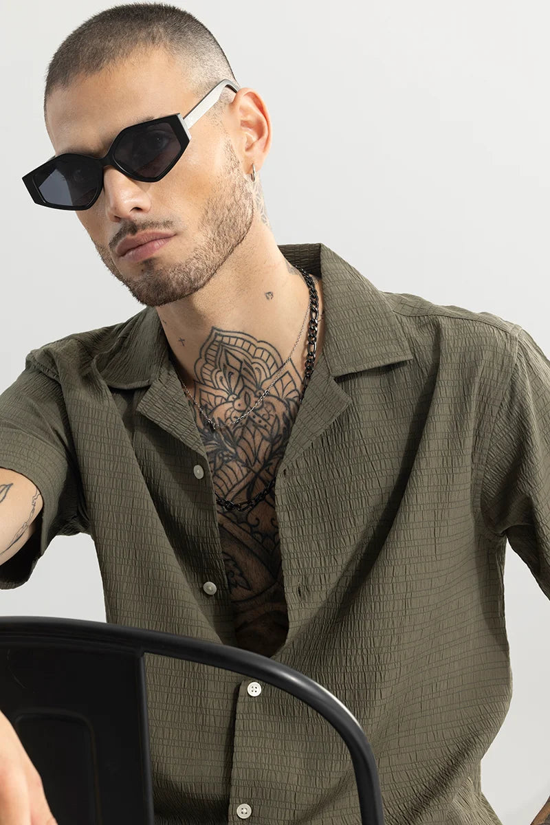 Carno Textured Olive Shirt