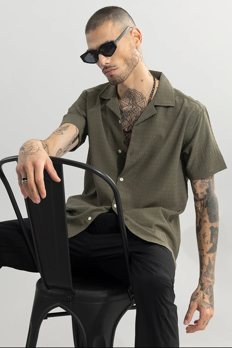 Carno Textured Olive Shirt