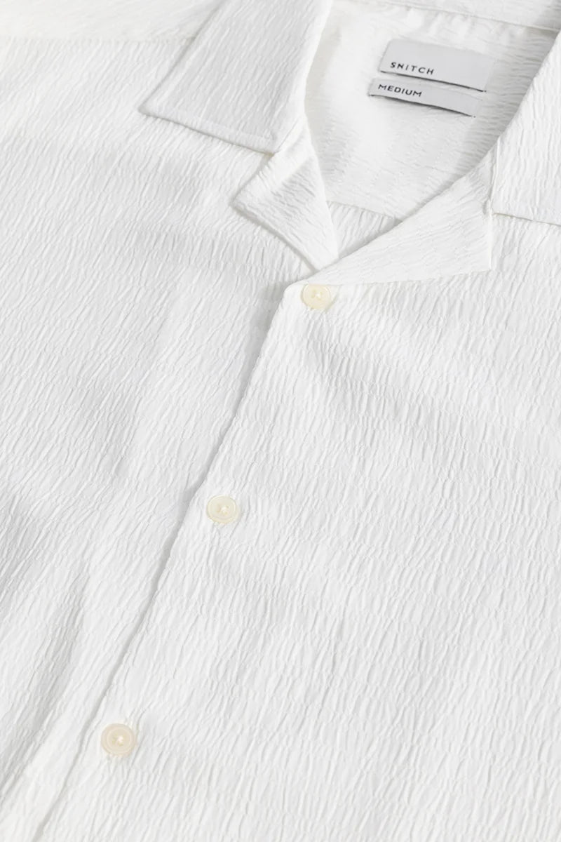 Carno Textured White Shirt