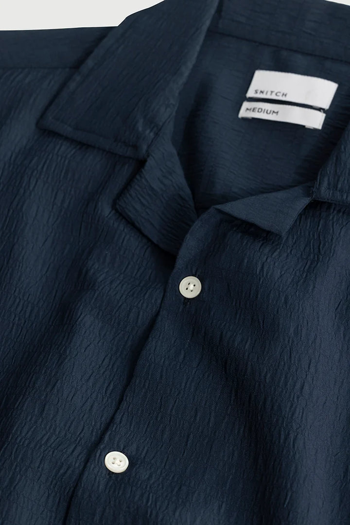 Carno Textured Navy Shirt