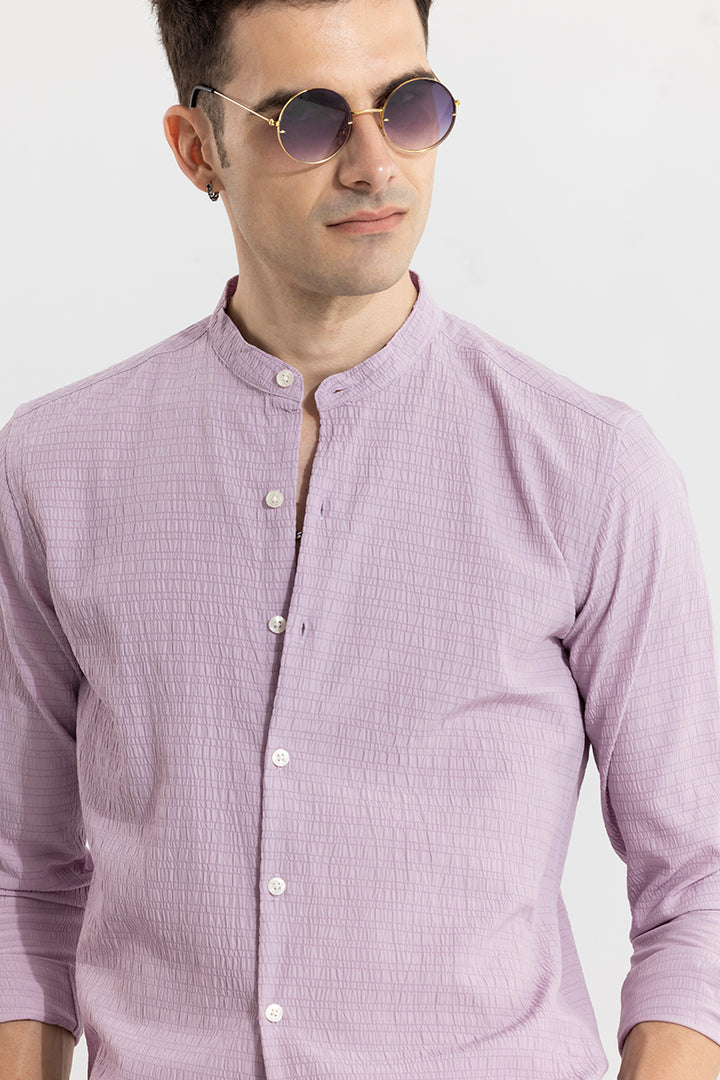 Reese Purple Seersucker Shirt