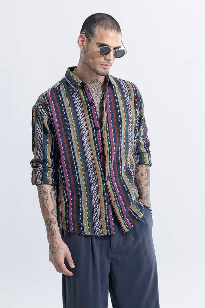 Pliant Line Purple Shirt