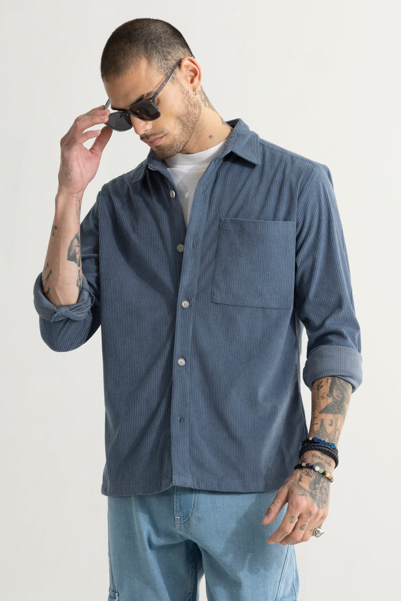 Cordy Steel Blue Shirt