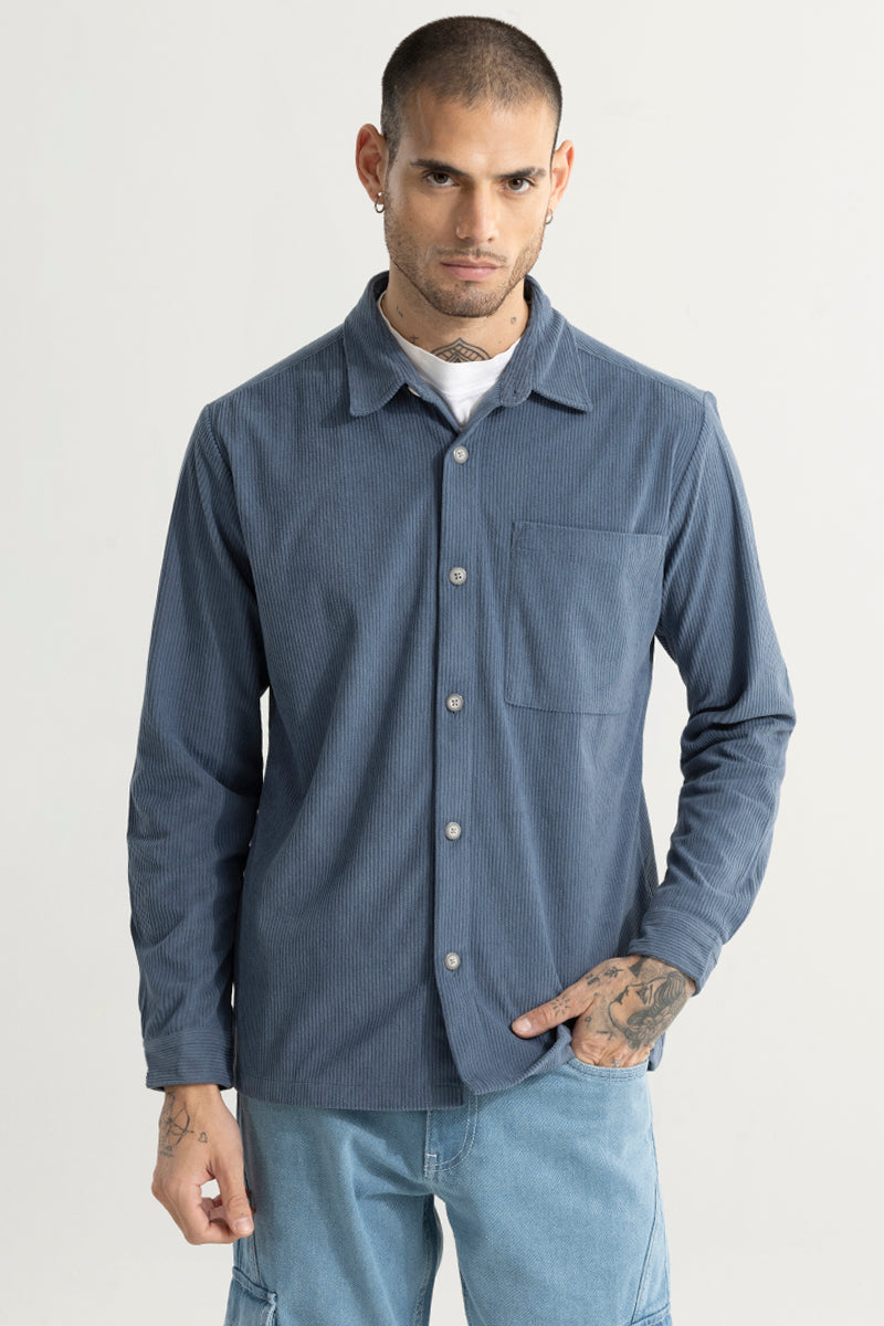 Cordy Steel Blue Shirt