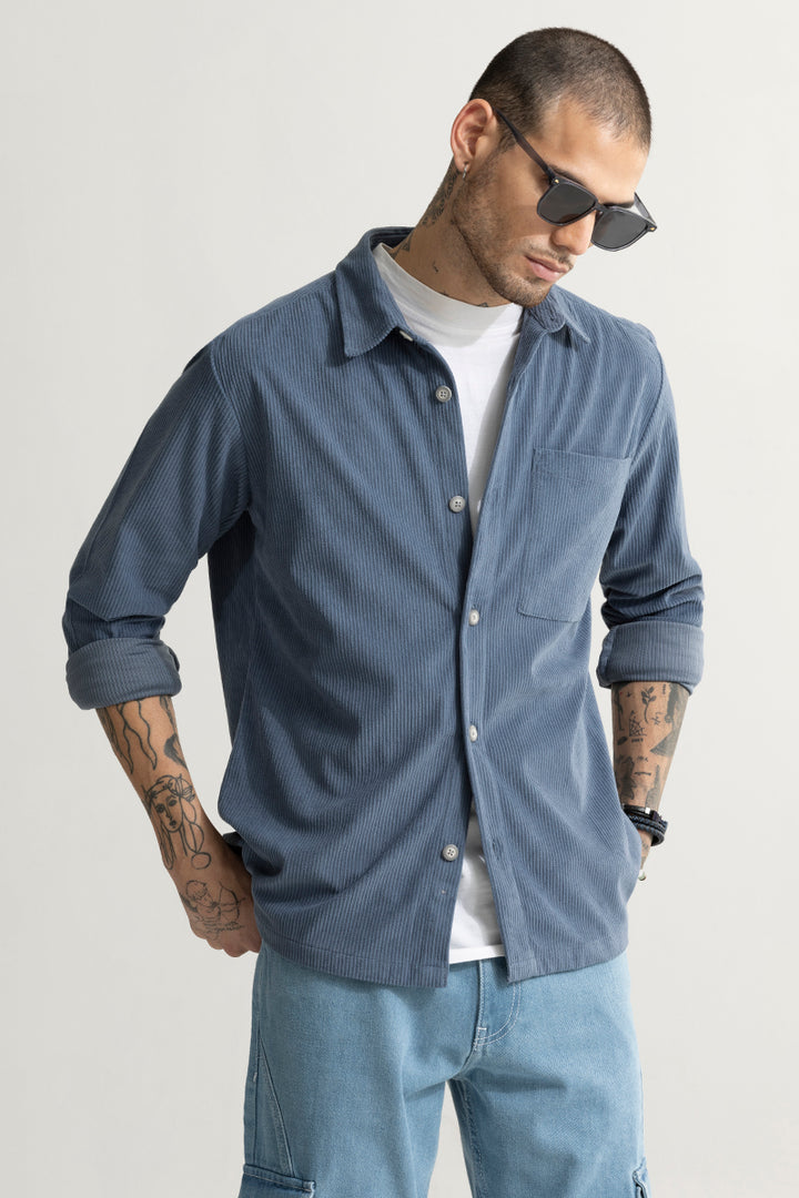 Cordy Steel Blue Shirt