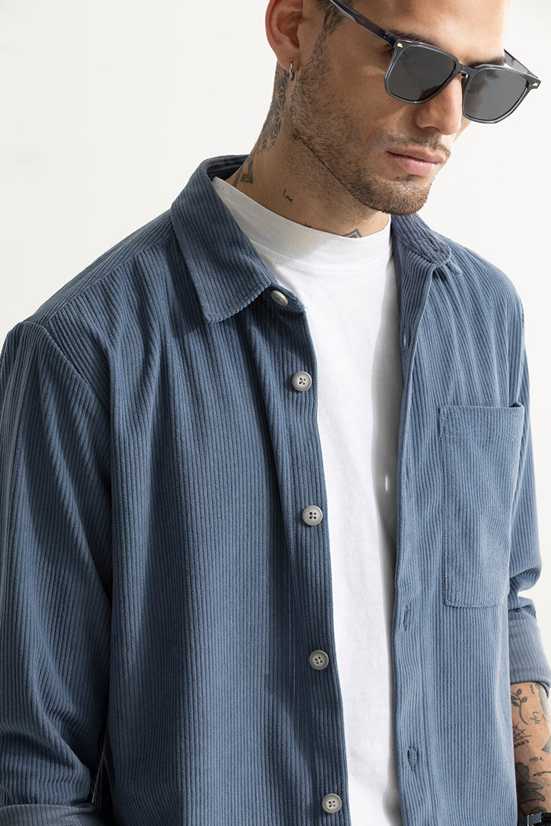 Cordy Steel Blue Shirt