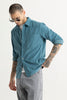 Cordy Teal Blue Shirt