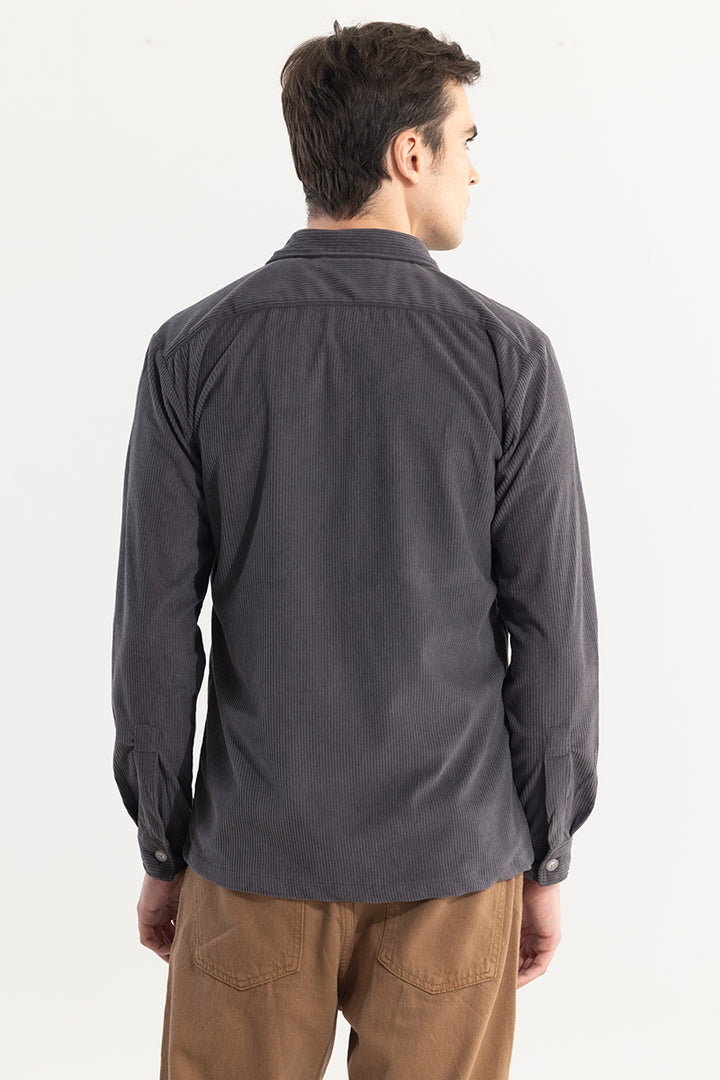 Softline Corduroy Ash Grey Overshirt