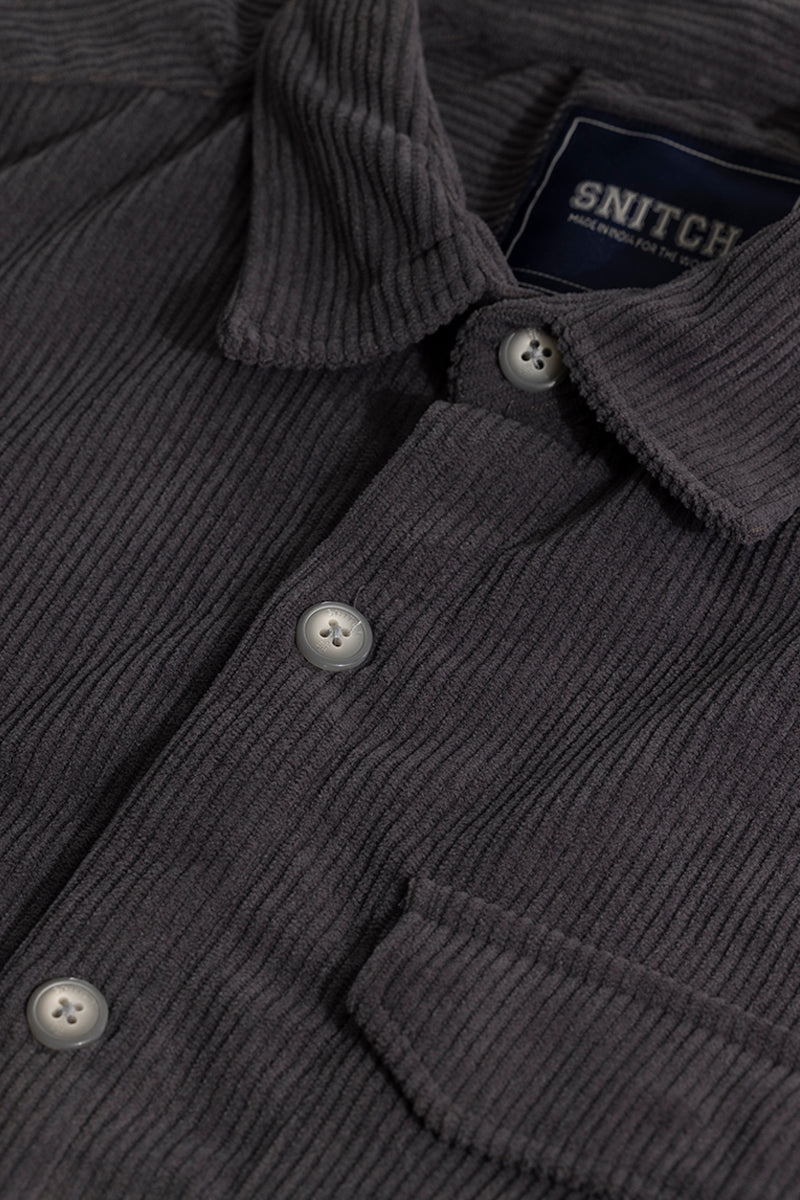 Softline Corduroy Ash Grey Overshirt