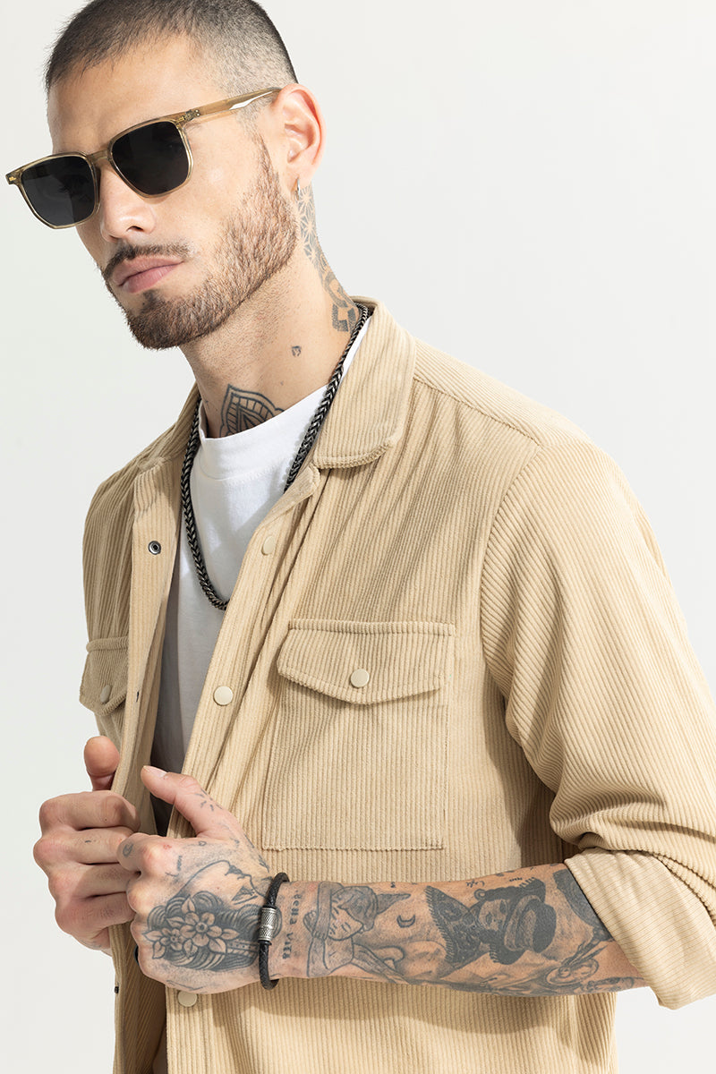 Cord Couture Beige Overshirt