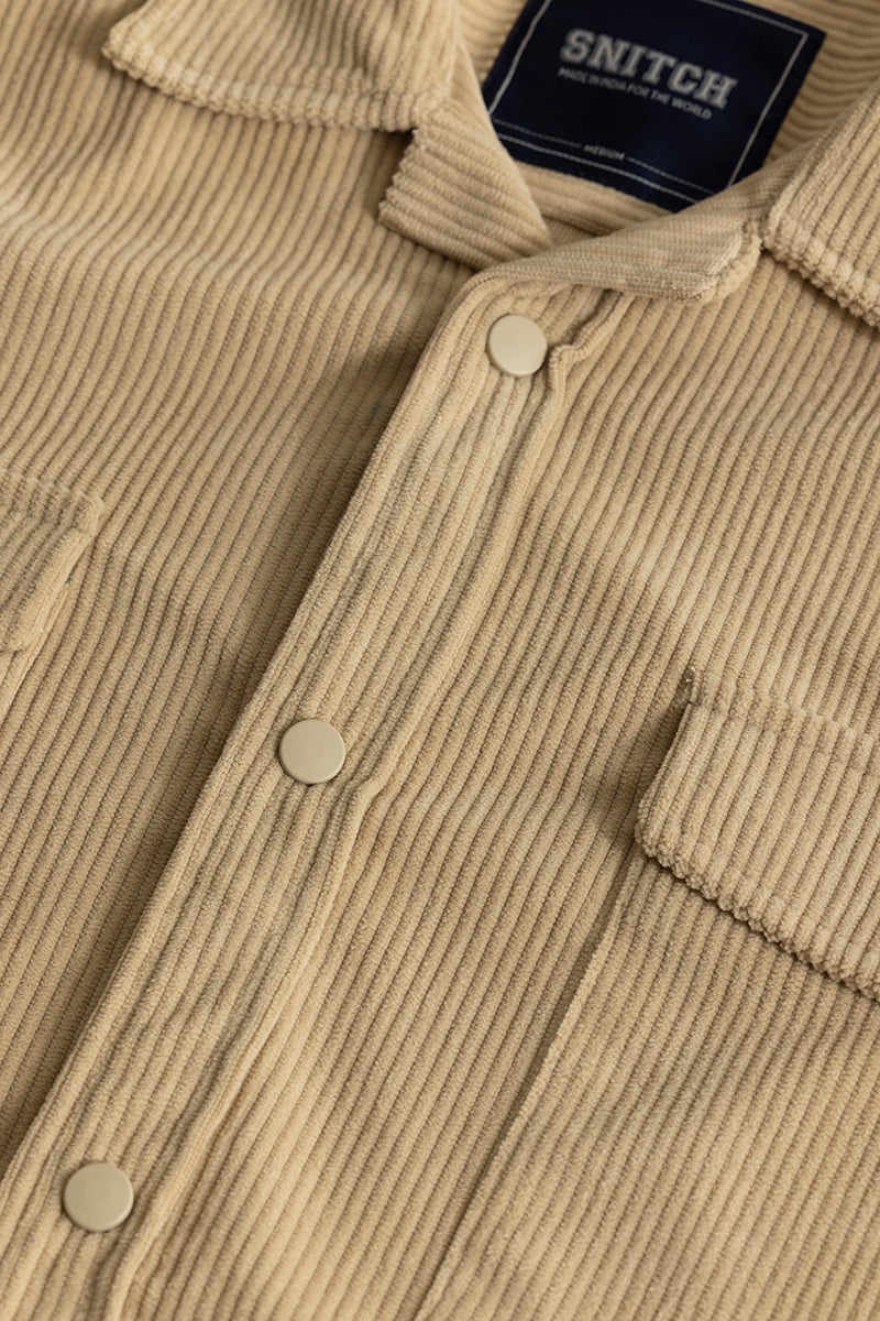 Cord Couture Beige Overshirt