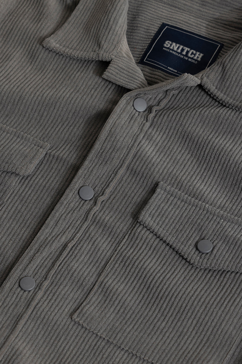 Cord Couture Grey Overshirt