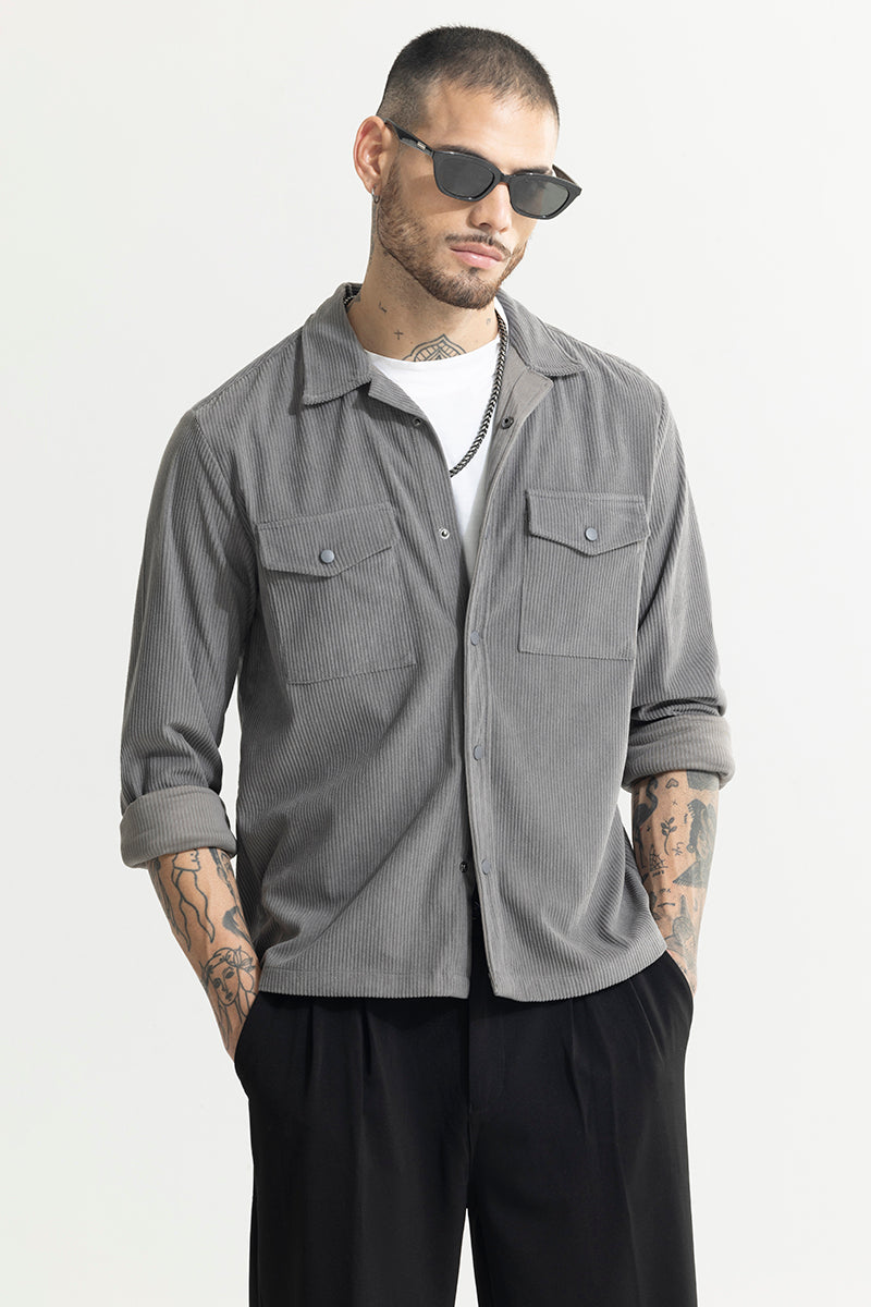 Cord Couture Grey Overshirt