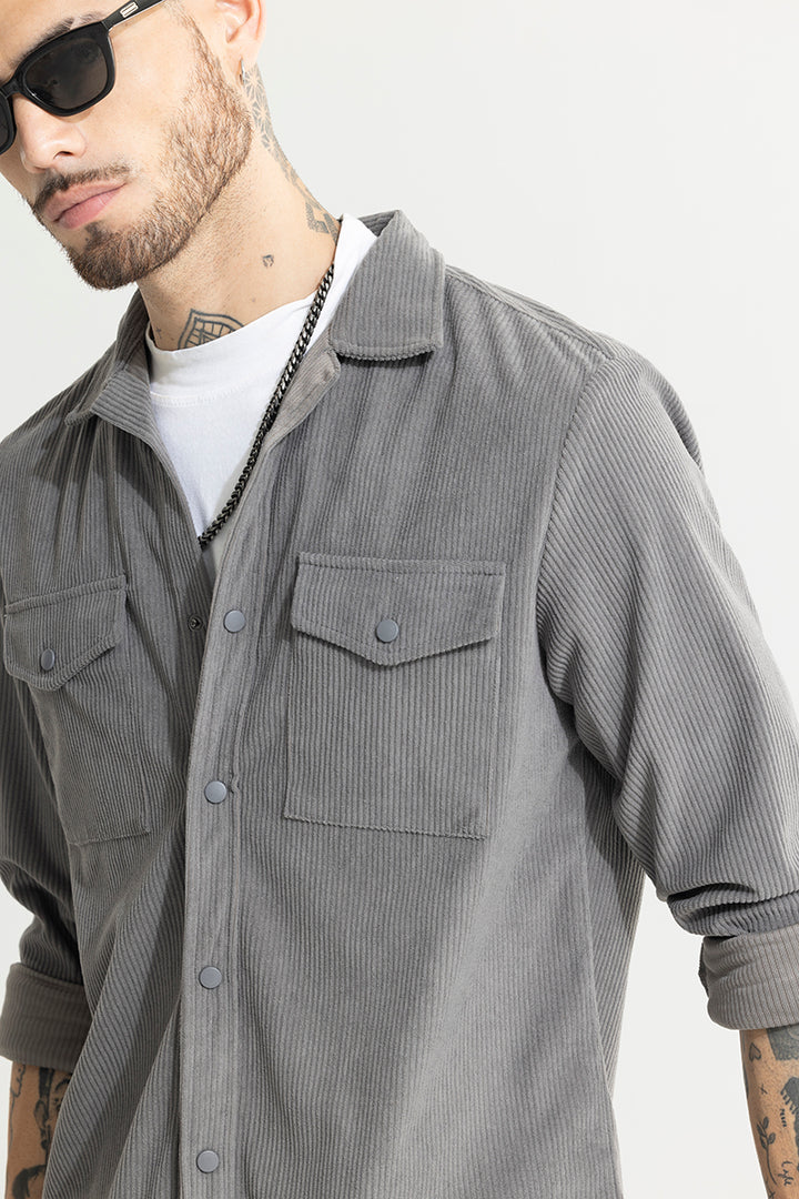 Cord Couture Grey Overshirt