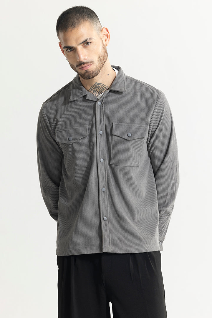 Cord Couture Grey Overshirt