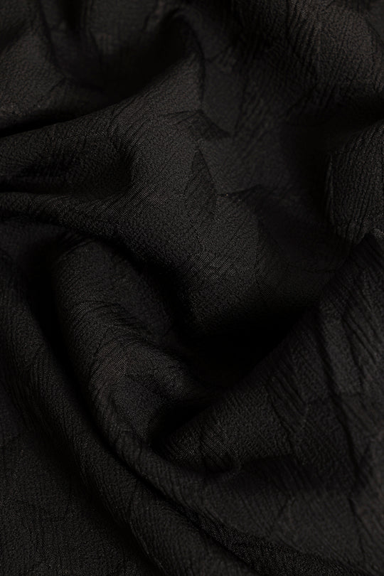 Buy Men's Cross Diamond Textured Black Shirt Online | SNITCH