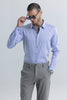 Multiparallel Stripe Blue Shirt