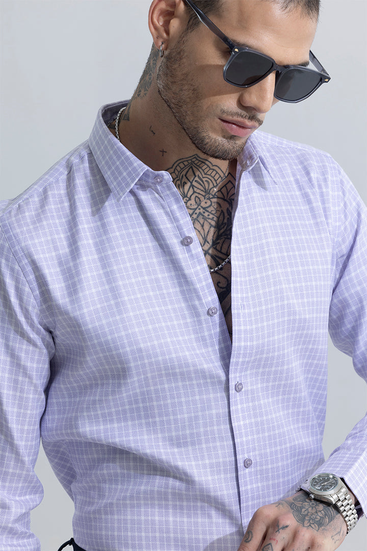 Classic Gingham Lavender Shirt