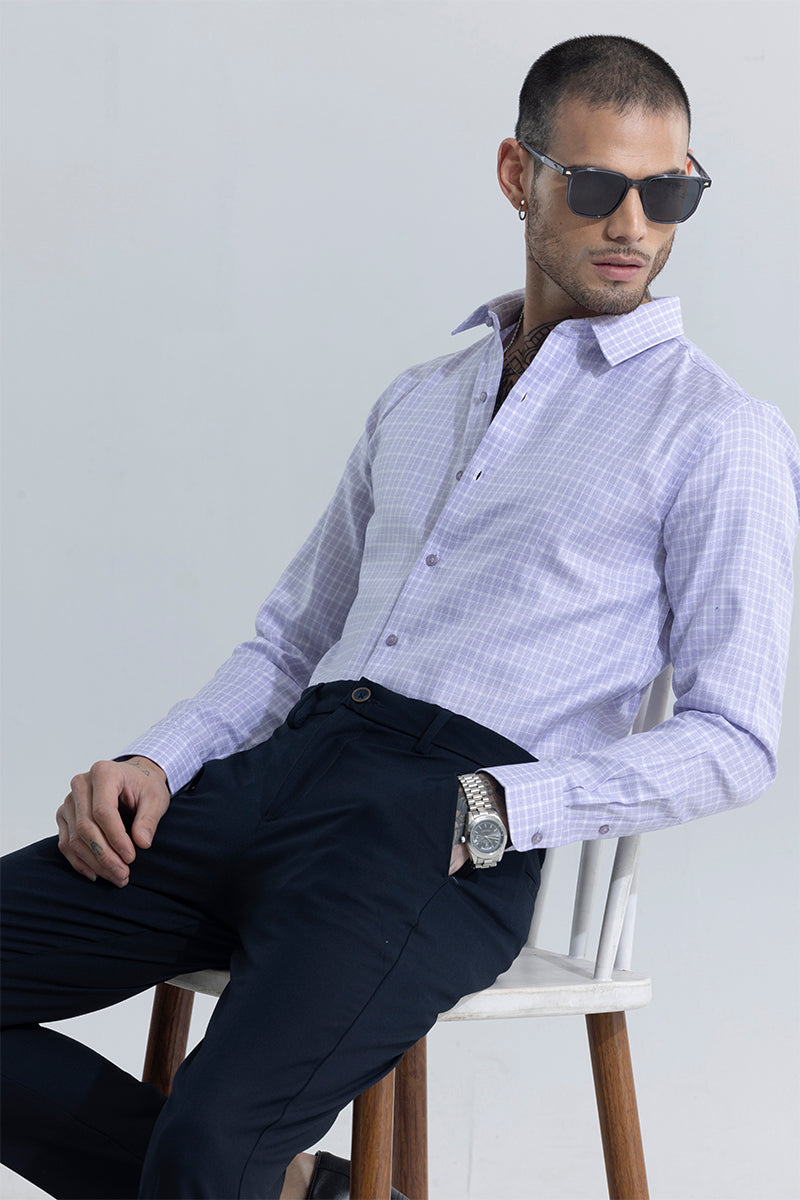 Classic Gingham Lavender Shirt