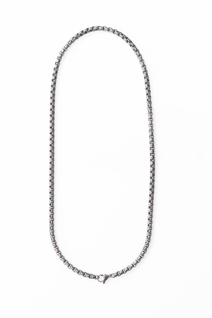 Grey Cuboid SS Chain